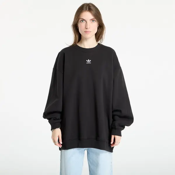 adidas Originals Mikina adidas Essentials Fleece Long Oversized Crew Sweatshirt Black S