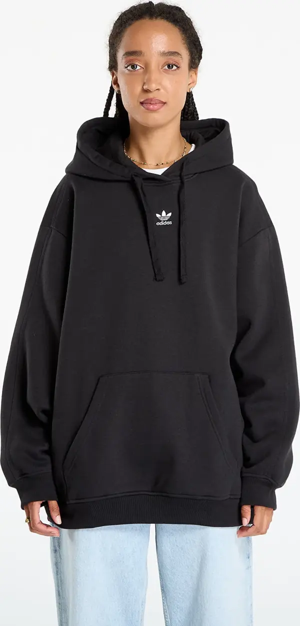 adidas Originals Mikina adidas Essentials Oversized Fleece Hoodie Black S