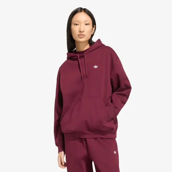 adidas Originals Mikina adidas Essentials Oversized Fleece Hoodie Maroon L