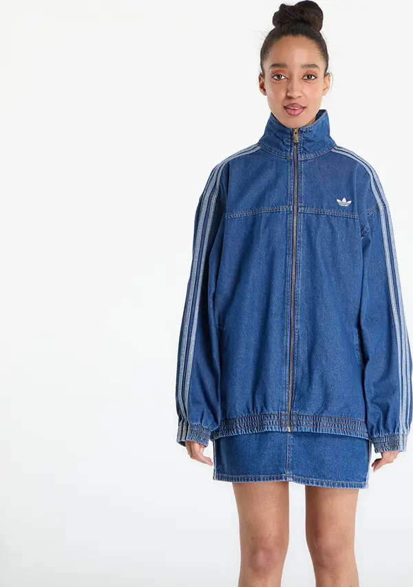 adidas Originals Mikina adidas Firebird Adilenium Track Top Denim Medium Vintage Denim XS