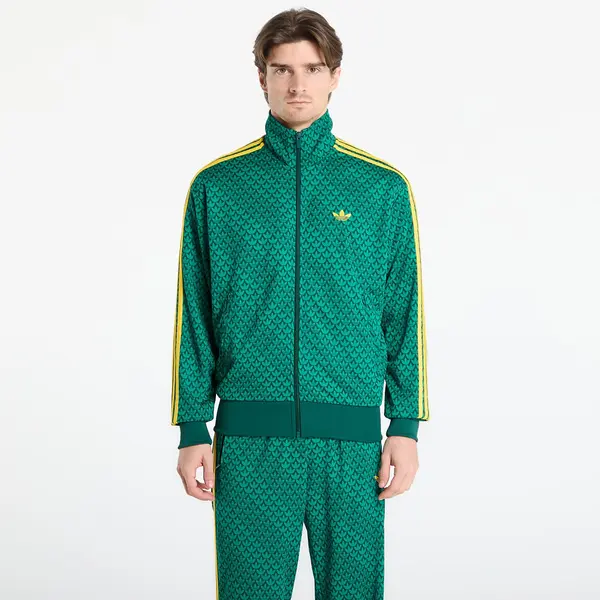 adidas Originals Mikina adidas Firebird Loose Monogram Track Top Collegiate Green M