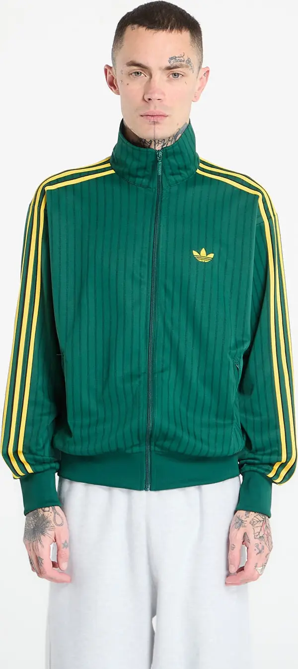 adidas Originals Mikina adidas Firebird Loose Pinstripes Track Top Collegiate Green S
