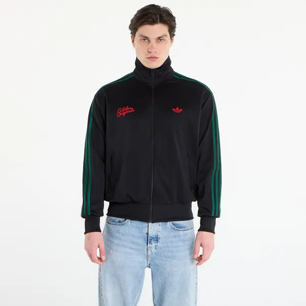 adidas Originals Mikina adidas Firebird Roses Track Top Black/ Collegiate Green M