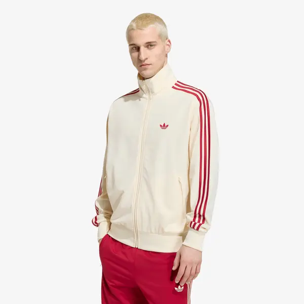 adidas Originals Mikina adidas Firebird Track Jacket Warm Vanilla/ Team Victory Red XL