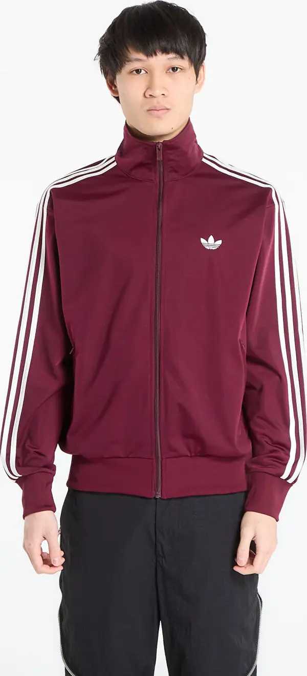 adidas Originals Mikina adidas Firebird Track Top Maroon/ Off White XL