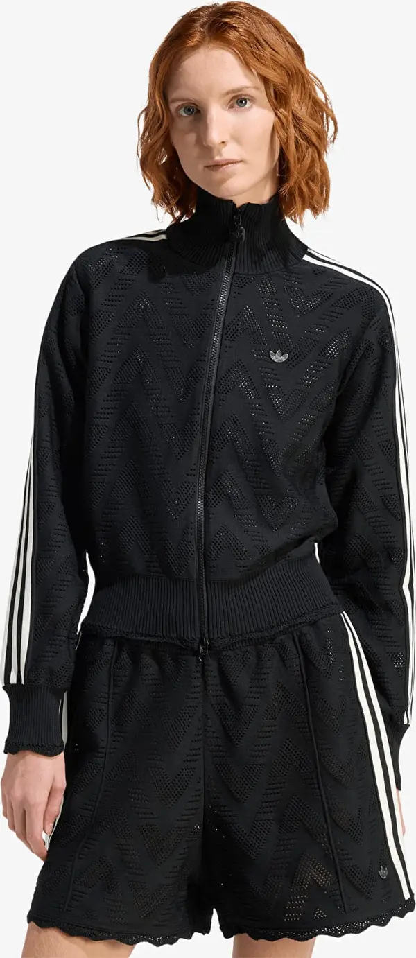 adidas Originals Mikina adidas Firebird Tracktop Black/ Black L