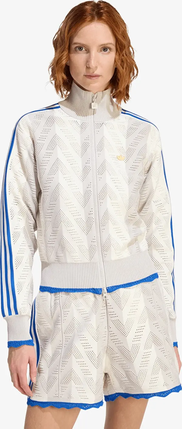 adidas Originals Mikina adidas Firebird Tracktop Off White/ Chalk Pearl S