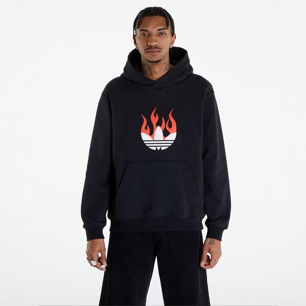 adidas Originals Mikina adidas Flames Logo Hoodie Black L