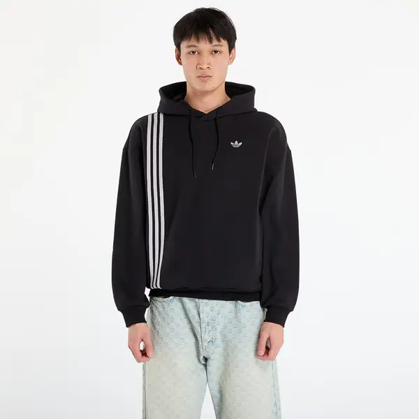 adidas Originals Mikina adidas Front Stripes Hoodie Black XL