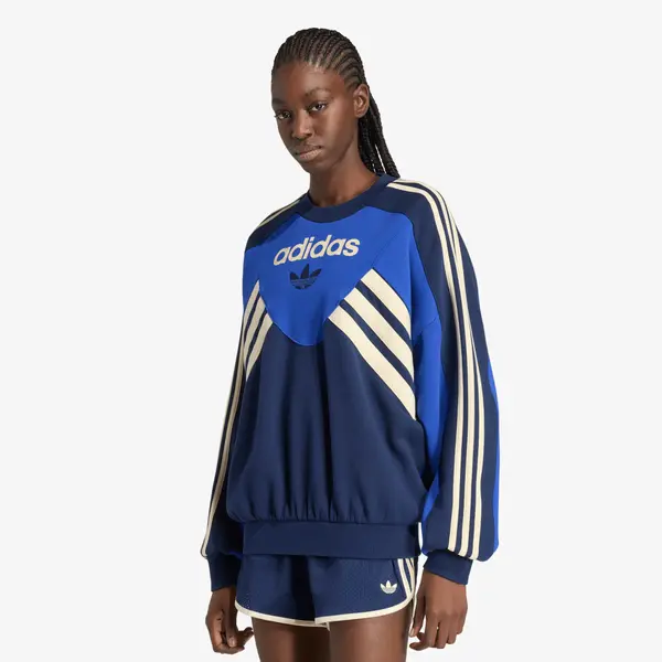 adidas Originals Mikina adidas Graphic Crew Bold Blue/ Night Indigo XS