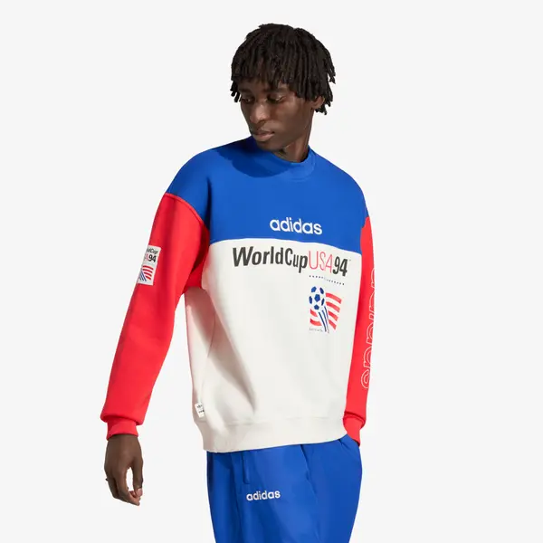 adidas Originals Mikina adidas Graphic Sweatshirt Team Royal Blue/ Cloud White XL