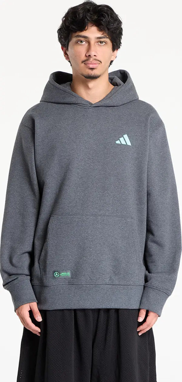 adidas Performance Mikina adidas Mercedes - AMG Petronas Formula One Team Premium Sweat Hood Dark Grey Heather M