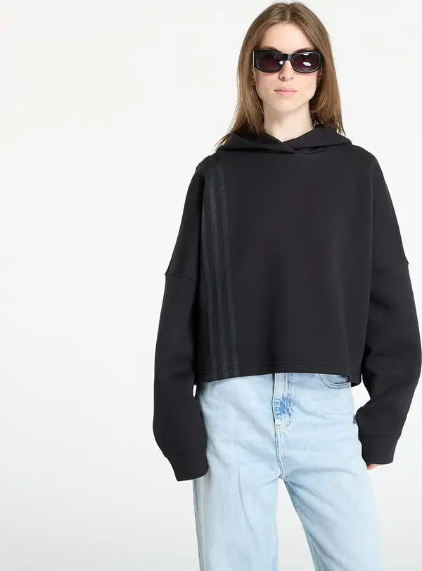 adidas Originals Mikina adidas Off Placed 3-Stripes Hoodie Black S