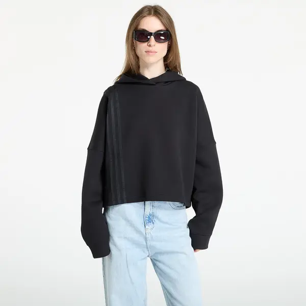 adidas Originals Mikina adidas Off Placed 3-Stripes Hoodie Black XS