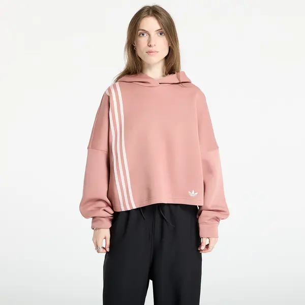 adidas Originals Mikina adidas Off Placed 3-Stripes Hoodie Warm Clay M