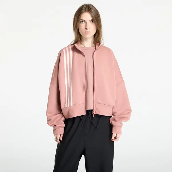 adidas Originals Mikina adidas Off Placed 3-Stripes Zip Up Warm Clay L