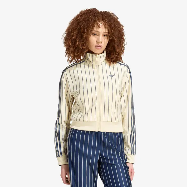adidas Originals Mikina adidas Reversible Firebird Track Top Warm Vanilla/ Night Indigo L