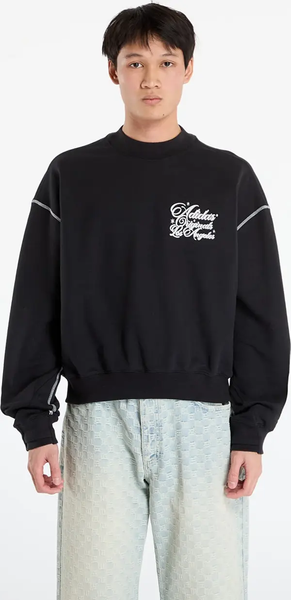 adidas Originals Mikina adidas Santa Monica Crewneck UNISEX Black S