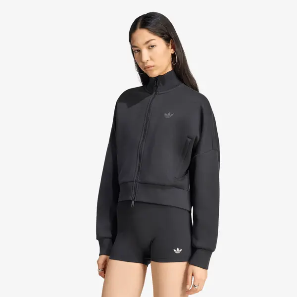 adidas Originals Mikina adidas Spacer Tracktop Black/ Black Reflective/ Night Grey M