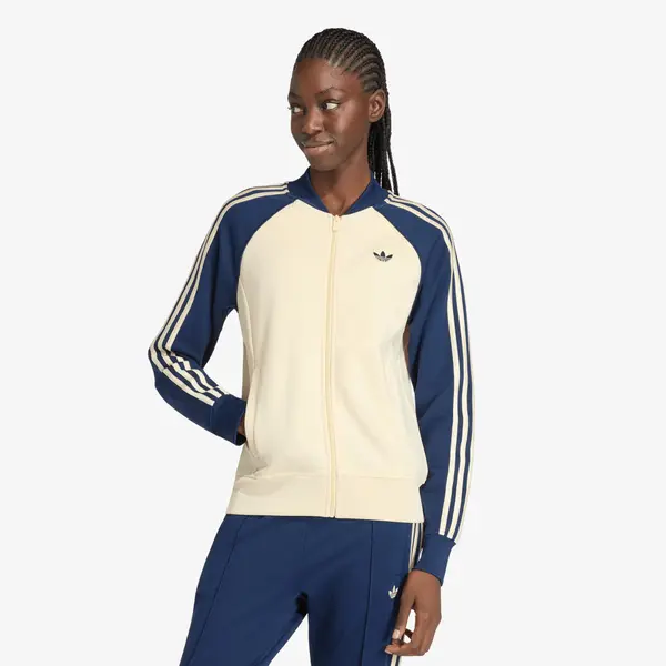 adidas Originals Mikina adidas Sst Classic Track Top Warm Vanilla/ Night Indigo M