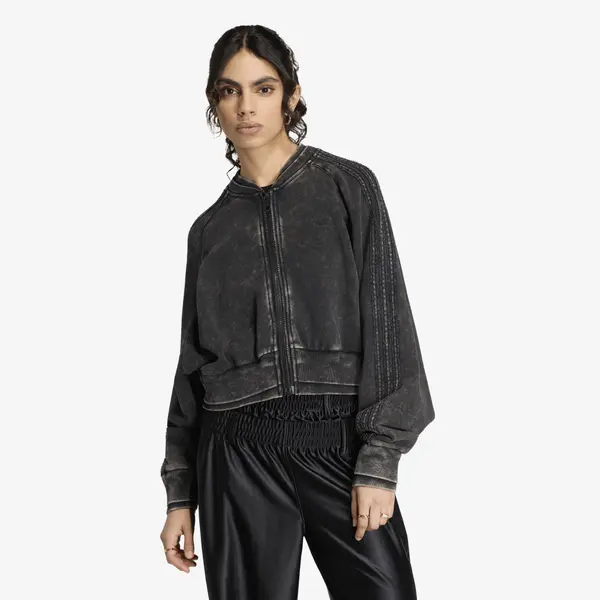 adidas Originals Mikina adidas SST Double Layered Cropped Track Top Black M