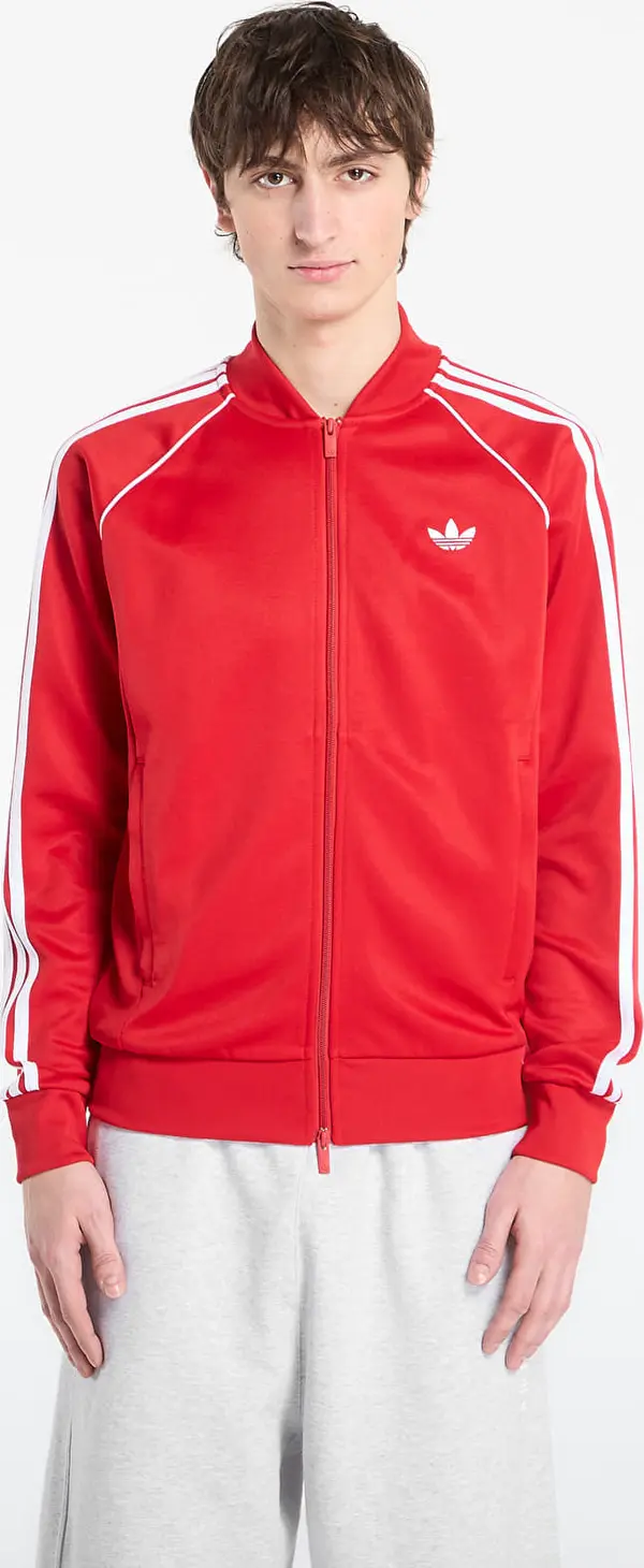 adidas Originals Mikina adidas Sst Track Top Better Scarlet/ White XXL