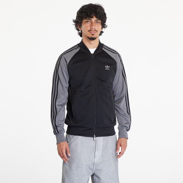 adidas Originals Mikina adidas Sst Track Top Black/ Grey Four L