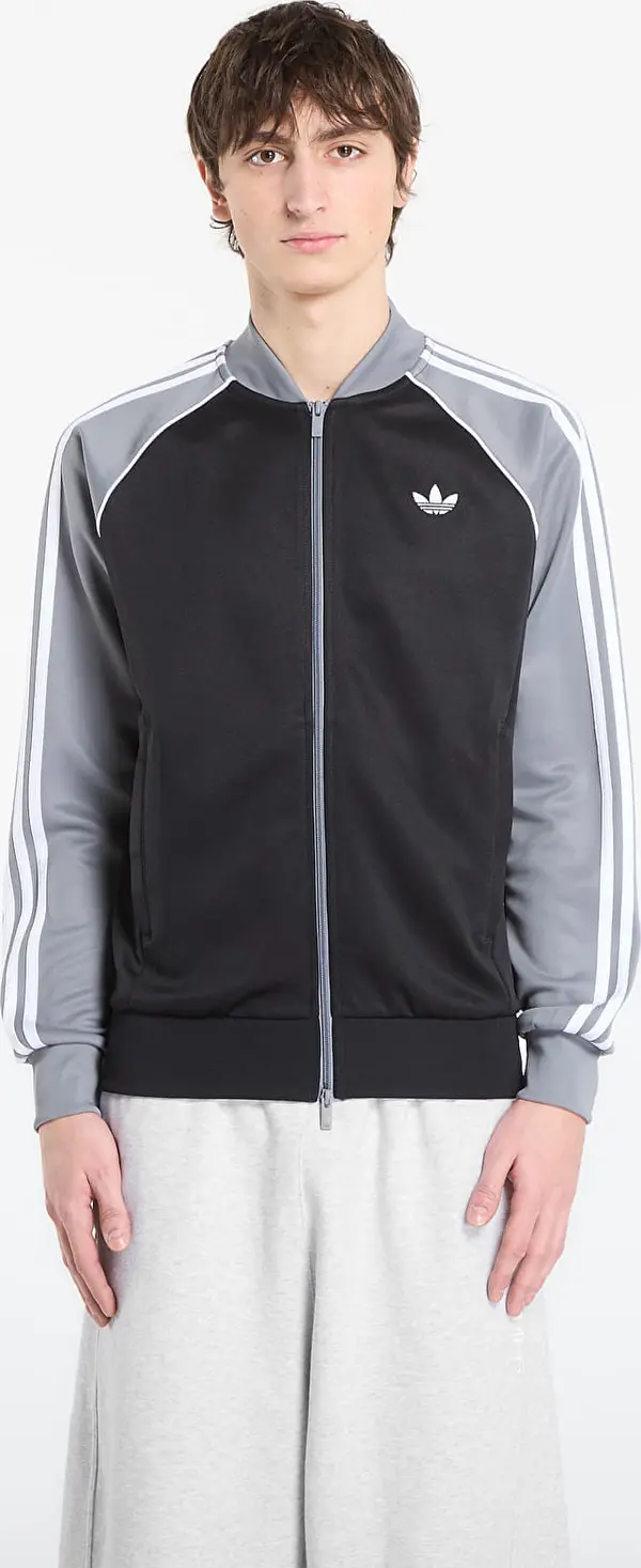 adidas Originals Mikina adidas Sst Track Top Black/ Grey/ White S