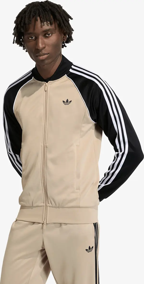 adidas Originals Mikina adidas Sst Track Top Stone Khaki M