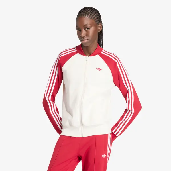 adidas Originals Mikina adidas Sst Tt Cloud White/ Team Victory Red/ White L