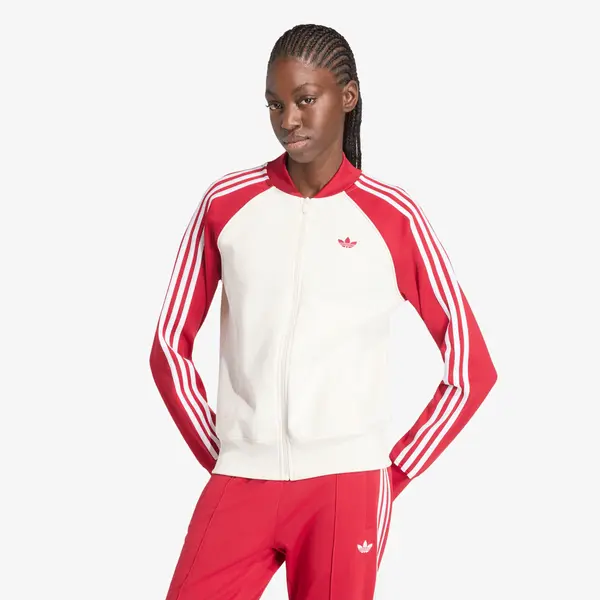 adidas Originals Mikina adidas Sst Tt Cloud White/ Team Victory Red/ White M