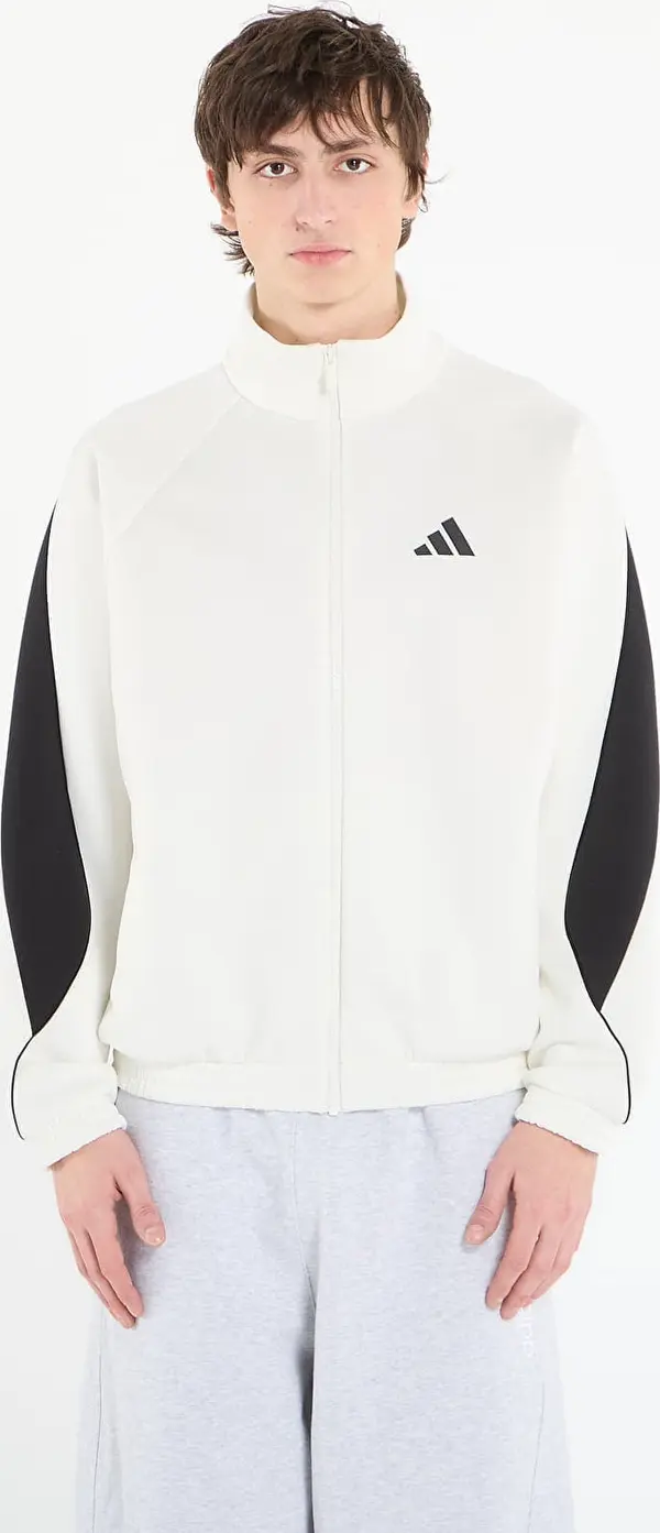 adidas Performance Mikina adidas Stadium Tracktop Off White/ Black XXL