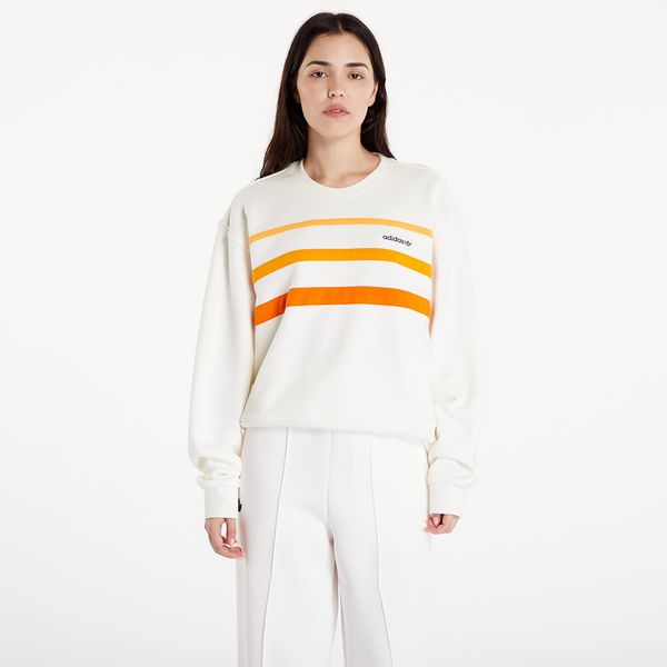 adidas Originals Mikina adidas Sweatshirt Off White / Eqt Orange L