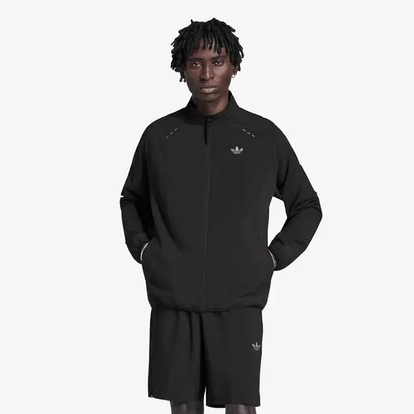 adidas Originals Mikina adidas Tech Trefoil Essentials Fz Hood Track Top Black XL