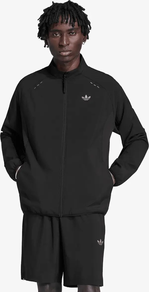 adidas Originals Mikina adidas Tech Trefoil Essentials Fz Hood Track Top Black XXL