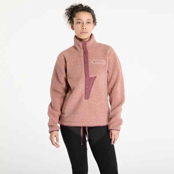 adidas Performance Mikina adidas Terrex Xploric High Pile Fleece Pullover Warm Clay XS