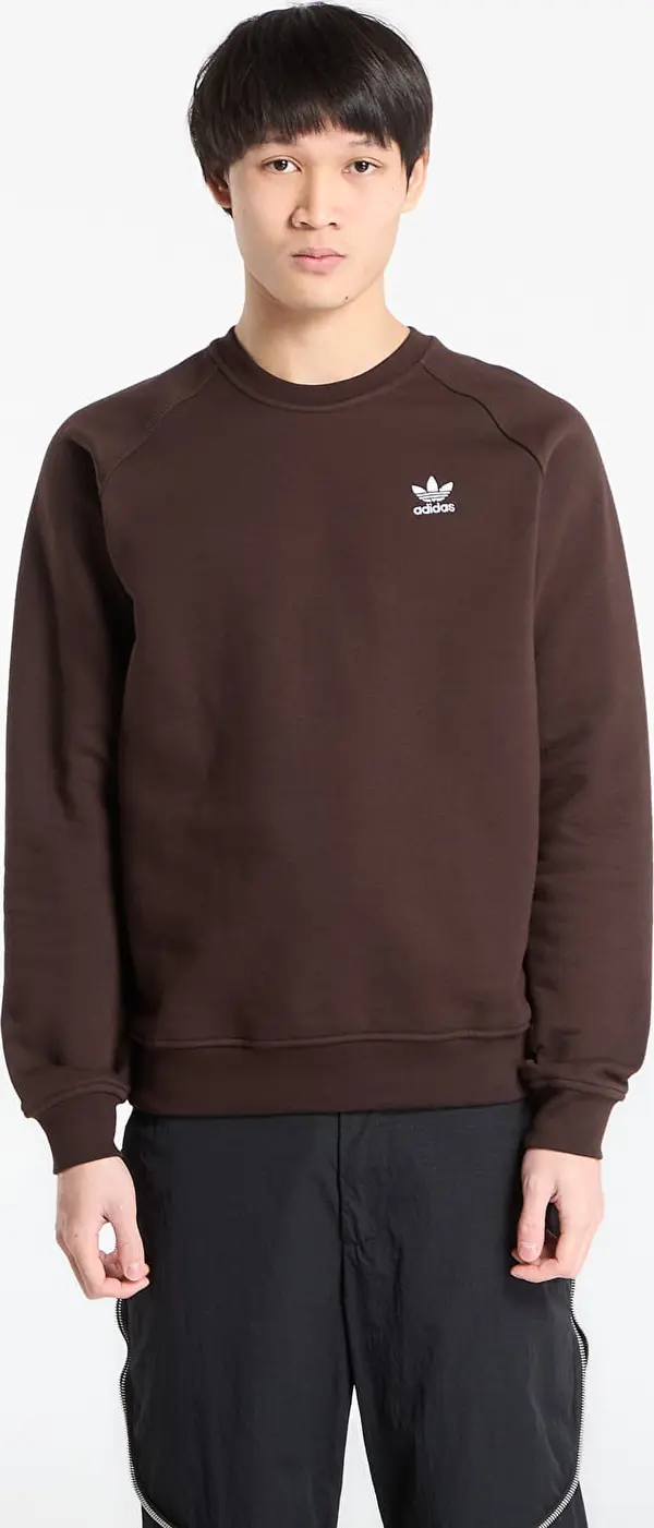 adidas Originals Mikina adidas Trefoil Essentials Crew Sweatshirt Aurora Coffee S