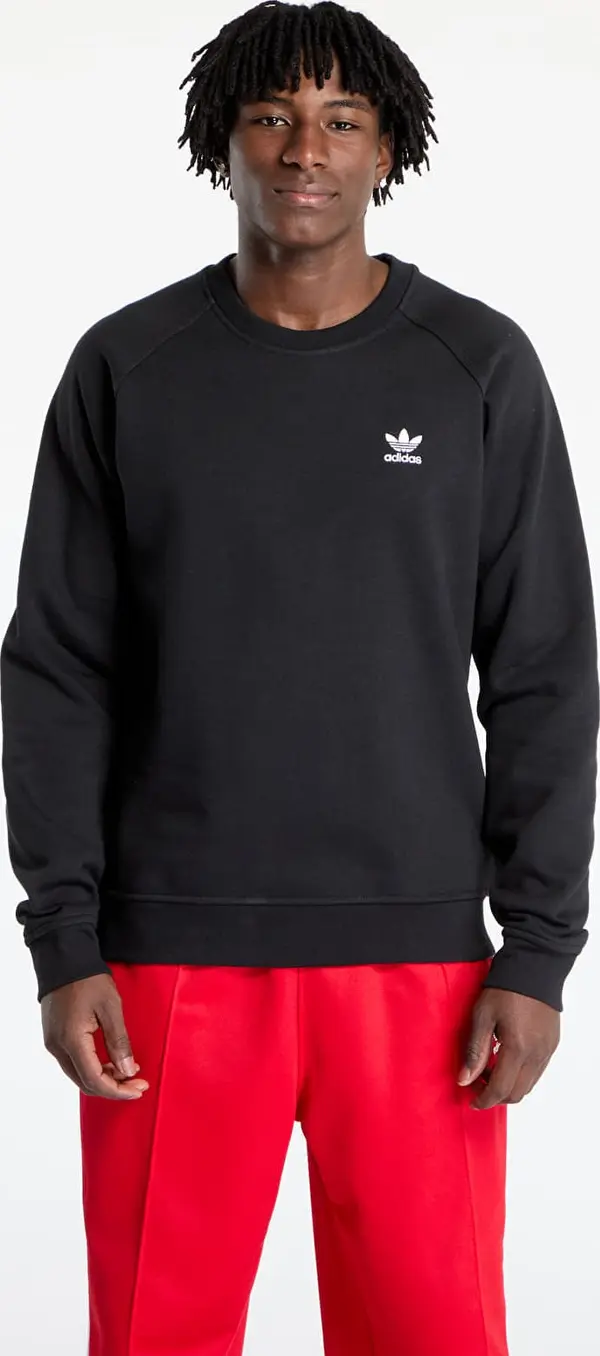 adidas Originals Mikina adidas Trefoil Essentials Crew Sweatshirt Black M