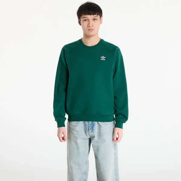 adidas Originals Mikina adidas Trefoil Essentials Crew Sweatshirt Collegiate Green S