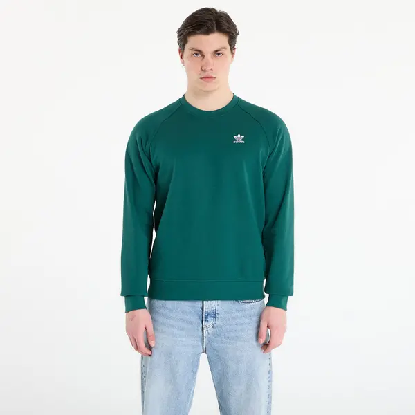 adidas Originals Mikina adidas Trefoil Essentials French Terry Crew Sweatshirt Collegiate Green S