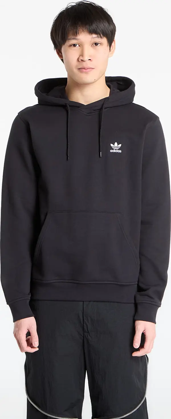 adidas Originals Mikina adidas Trefoil Essentials Hoodie French Terry Black M
