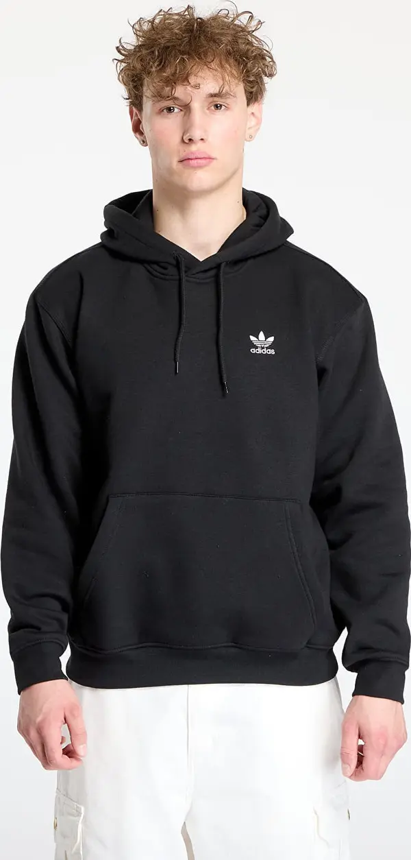adidas Originals Mikina adidas Trefoil Essentials Loose Hoodie Black/ Black/ Black M