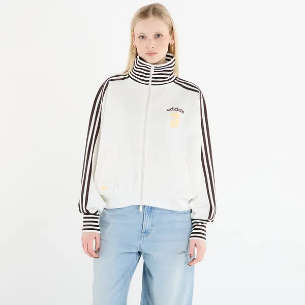 adidas Originals Mikina adidas Vintage Bb Tt Striped Rib Track Top Off White XS