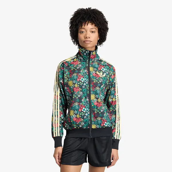 adidas Originals Mikina adidas X Liberty London Firebird Track Top Black/ Bold Green/ Collegiate Green- Eqt Yellow XS