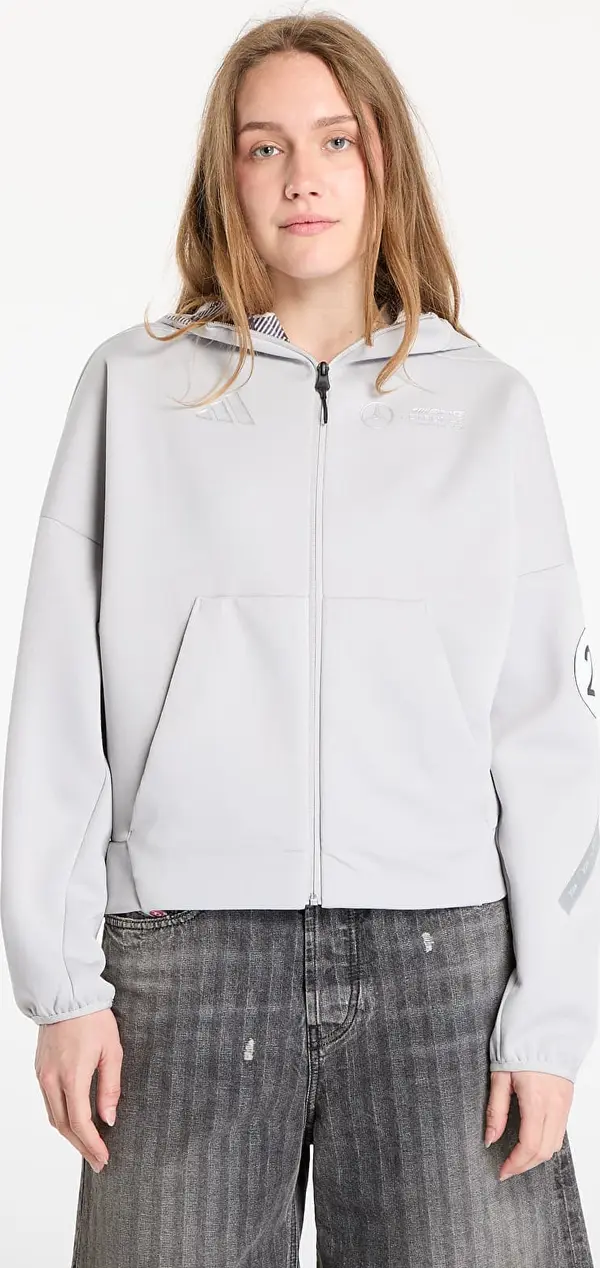 adidas Performance Mikina adidas x Mercedes AMG Silver Hoodie Grey Two L