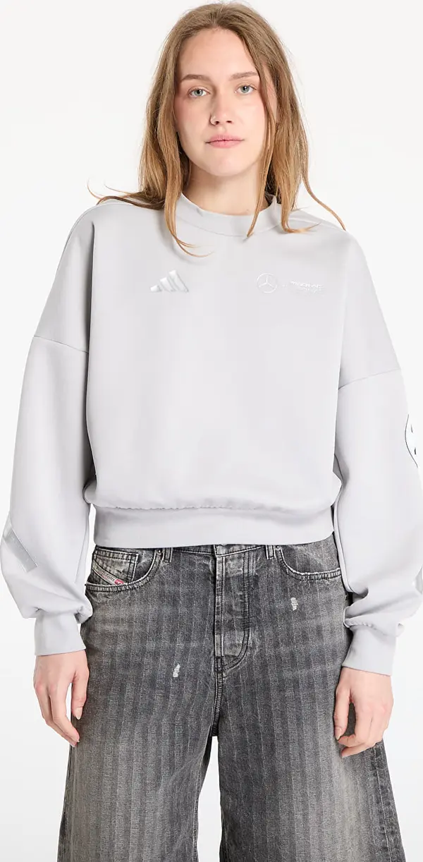 adidas Performance Mikina adidas x Mercedes AMG Silver Sweatshirt Grey Two L