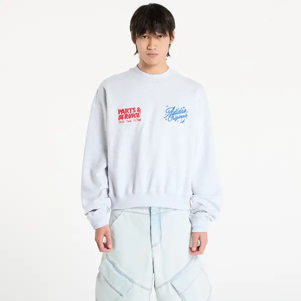 adidas Originals Mikina adidas x OG LA Santa Monica Crewneck UNISEX Light Grey Heather/ Black L