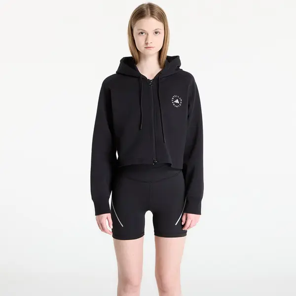 adidas Performance Mikina adidas x Stella Mccartney Sportswear Cropped Hoodie Black M