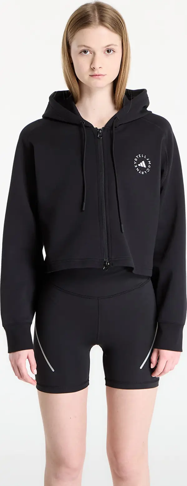 adidas Performance Mikina adidas x Stella Mccartney Sportswear Cropped Hoodie Black XS