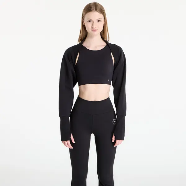 adidas Performance Mikina adidas x Stella Mccartney Studio Sweatshirt Shrug Black XS